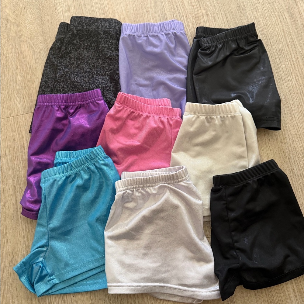 Amazon Essentials Kids Shorts Set - Black, Purple, Pink, Blue, White